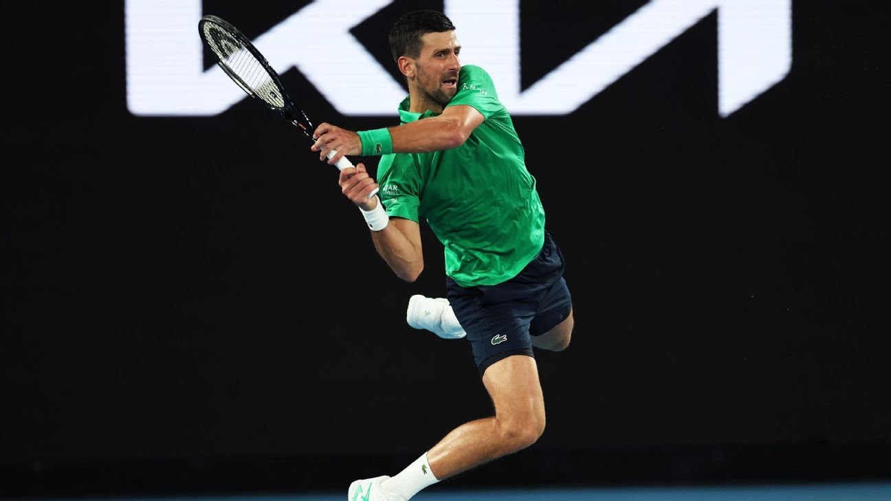Australian Open live: Djokovic sorry for almost striking ball kid; Sabalenka’s stunning tiebreak