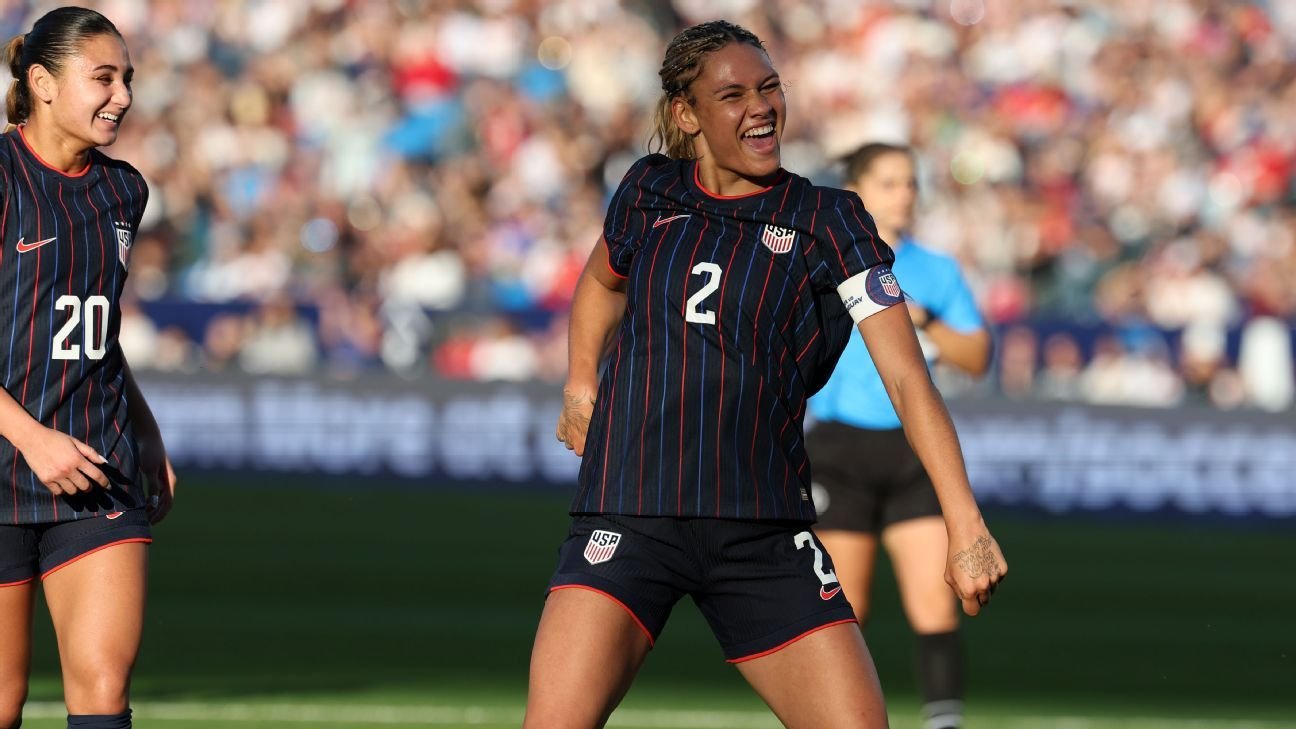 Trinity Rodman marks ‘fresh start’ with goal in USWNT return