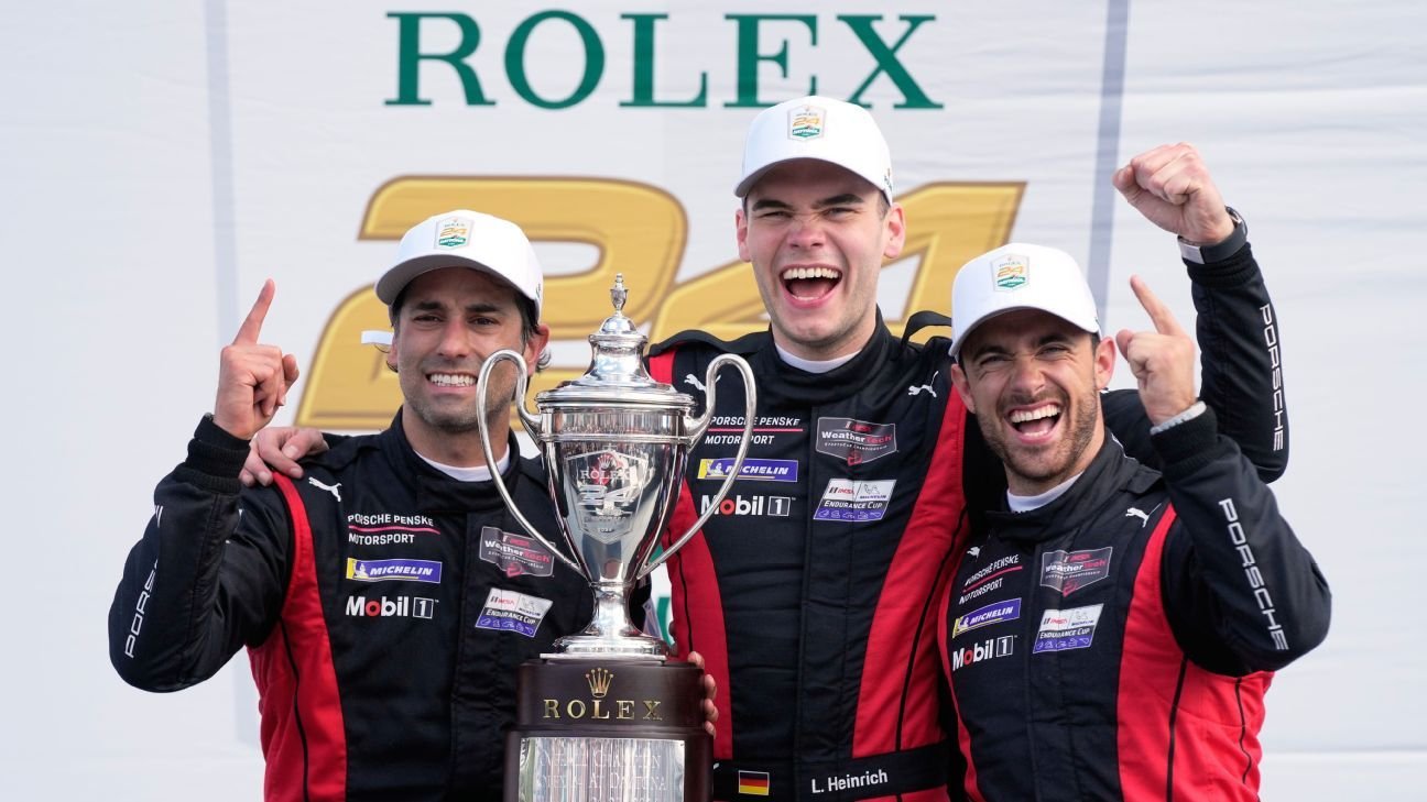 Roger Penske’s team wins third straight Rolex 24 at Daytona