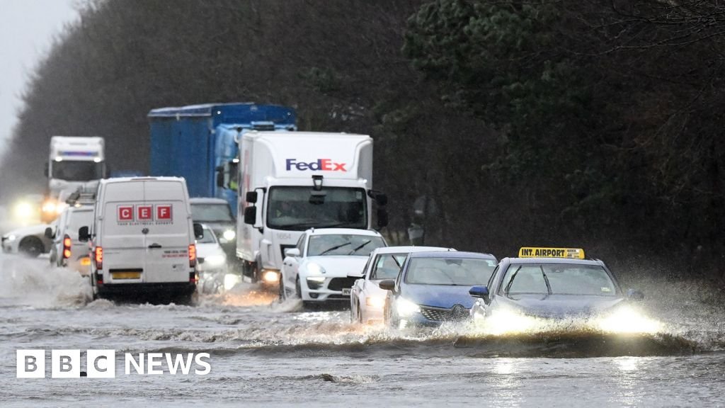 Storm Chandra brings flooding and travel disruption with rain and wind warnings across UK