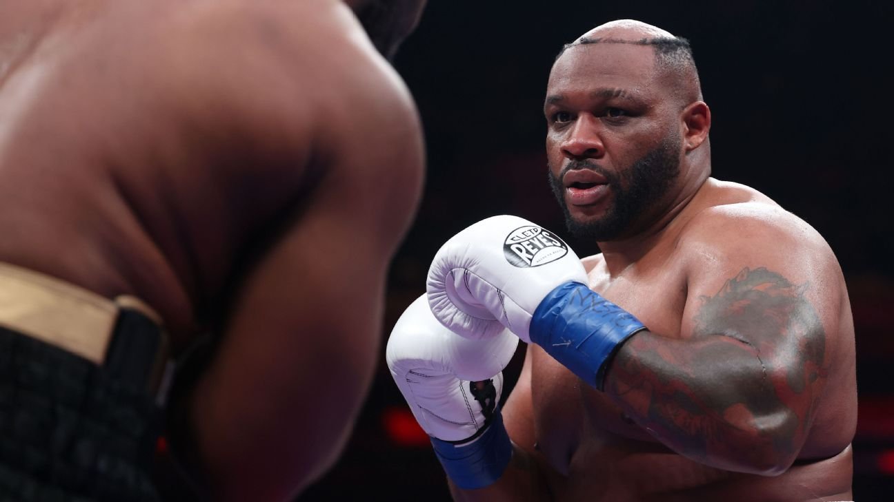 Jarrell Miller’s toupee gets knocked off in victory over Kingsley Ibeh