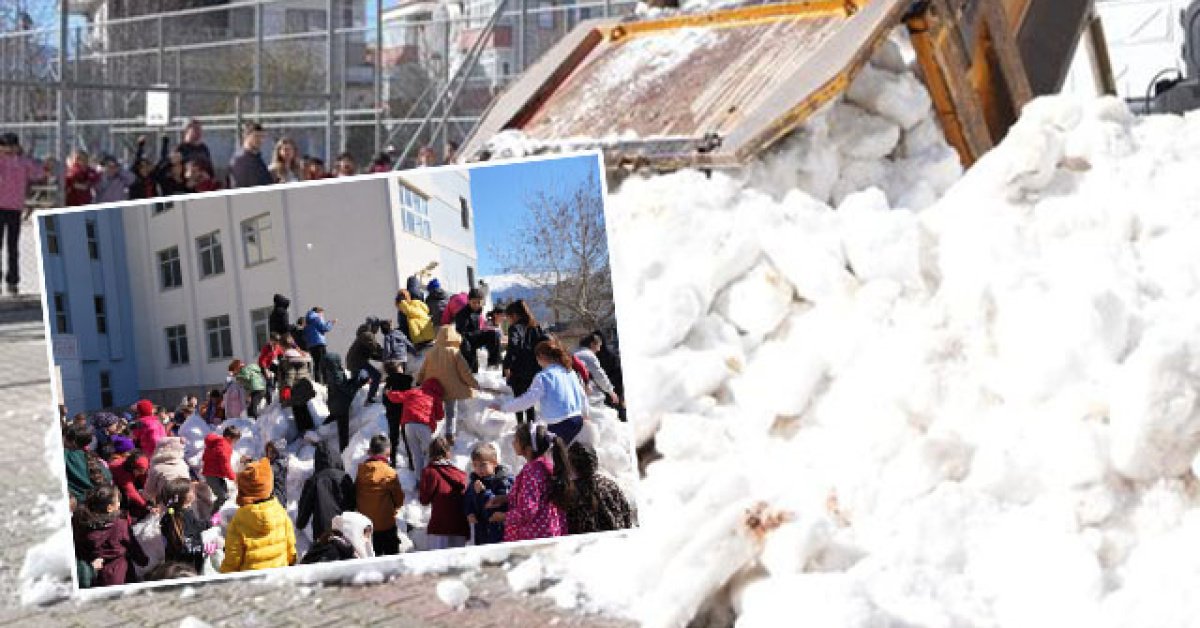 Muğla haberleri: Kar yağmayan ilçeye kamyonla kar getirdiler | SON DAKİKA HABER