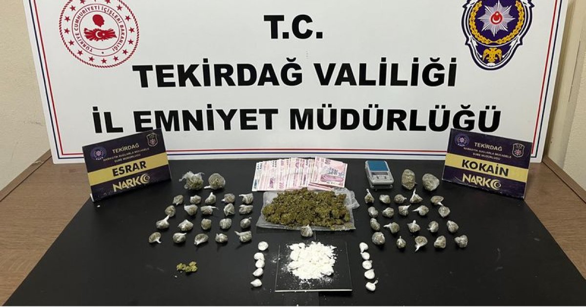 Kırmızı bültenle aranan uyuşturucu taciri Tekirdağ’da yakalandı