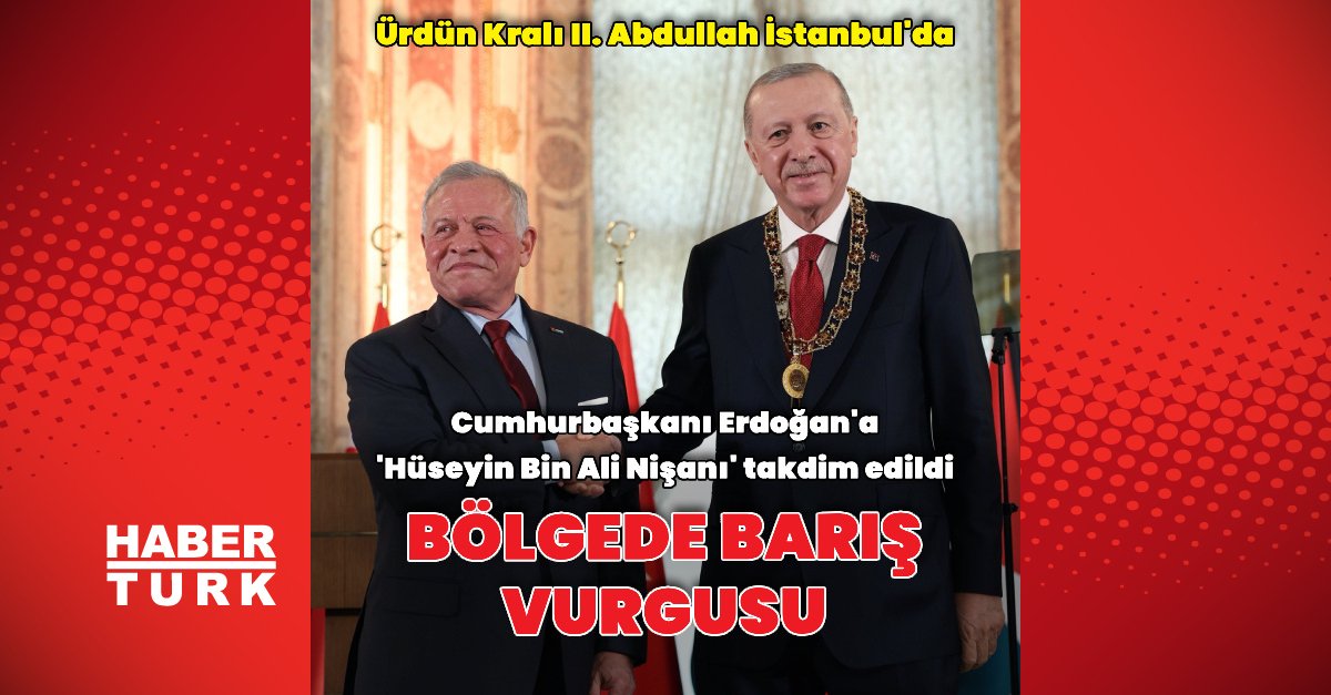 Cumhurbaşkanı Erdoğan, Ürdün Kralı 2. Abdullah’ı resmi törenle karşıladı