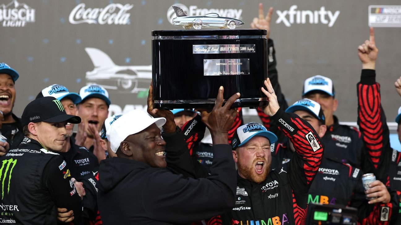 Tyler Reddick wins Daytona 500 in car owned by Michael Jordan