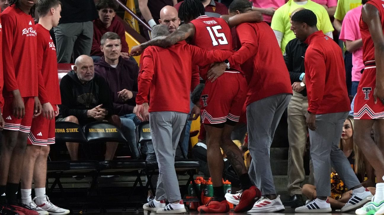 Texas Tech’s JT Toppin has torn ACL, out for season