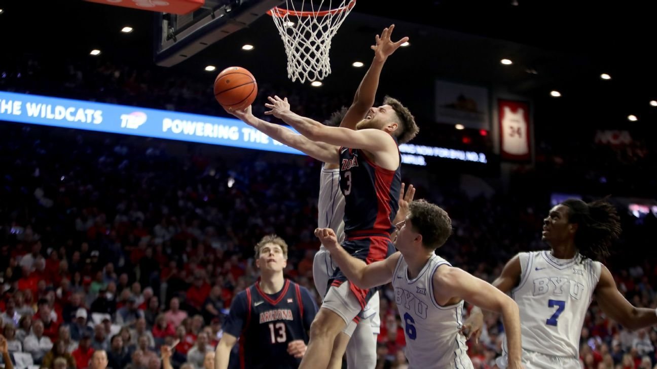 Arizona bounces back, takes out BYU despite Dybantsa’s 35