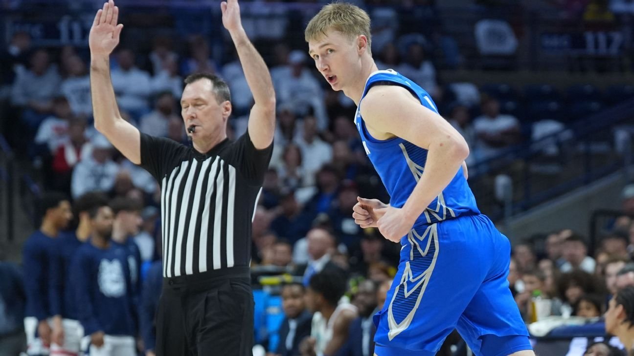 Josh Dix leads Creighton past UConn 2 weeks after mother’s death