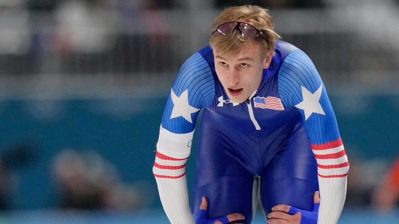 Jordan Stolz takes 1500m silver at Olympics behind Ning Zhongyan