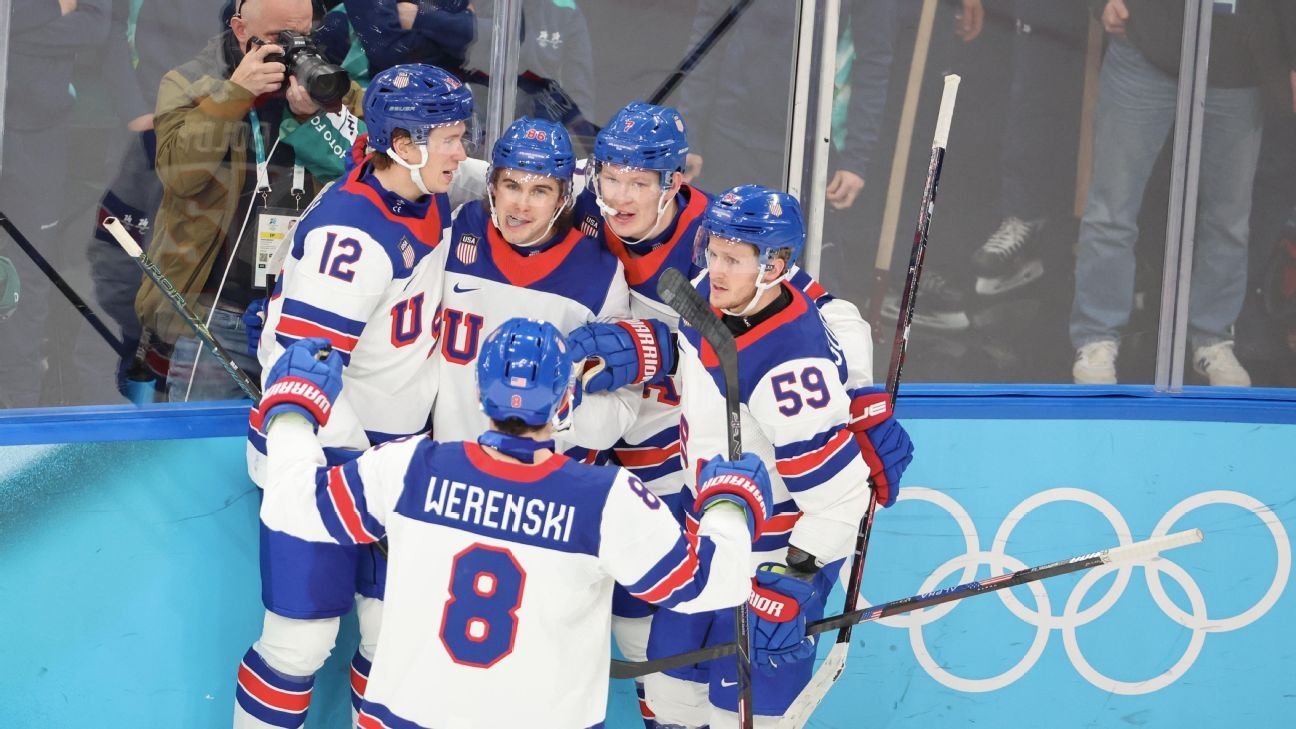 U.S. men’s hockey routs Slovakia, into gold-medal game vs. Canada