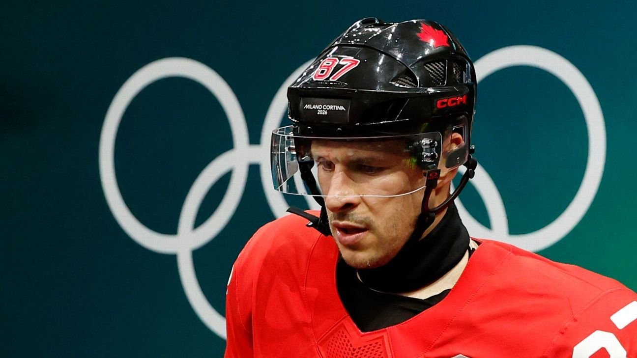 Canada captain Sidney Crosby out for Olympic gold medal game