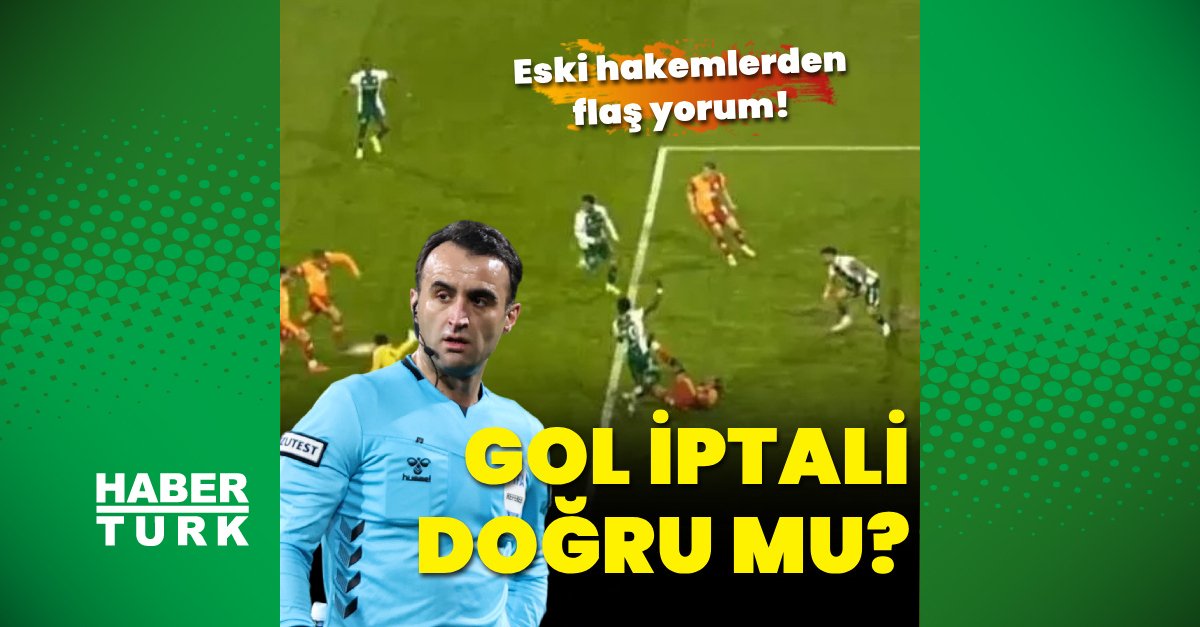 Eski hakemlerden flaş yorum: Gol iptali doğru mu? – Konyaspor – Galatasaray
