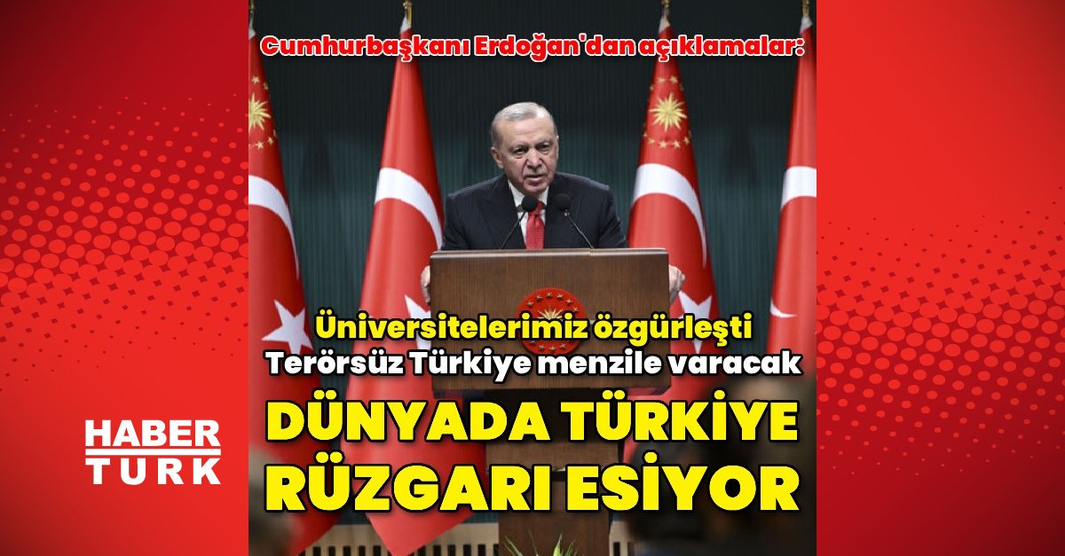 Cumhurbaşkanı Erdoğan: Dünyada Türkiye rüzgarı esiyor