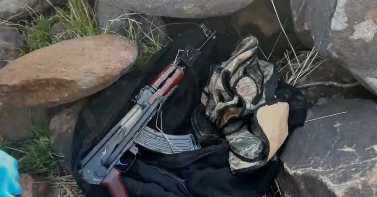 Şanlıurfa’da volkanik taşlardan cephanelik çıktı! 8 gözaltı