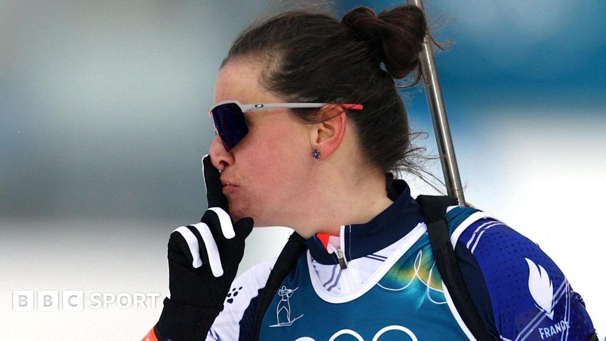 Winter Olympics: French biathlete Julia Simons wins gold after credit card fraud conviction