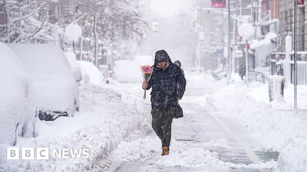 More than 5,000 flights cancelled as US east coast digs out of record snow