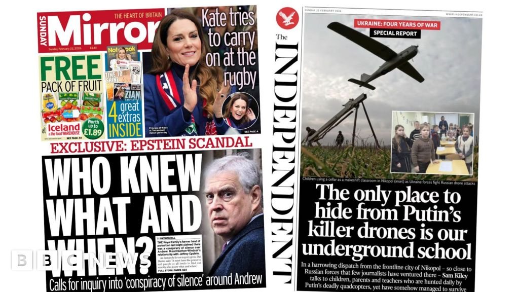 The Papers: Andrew 'inquiry' calls and hiding from 'Putin's killer drones'