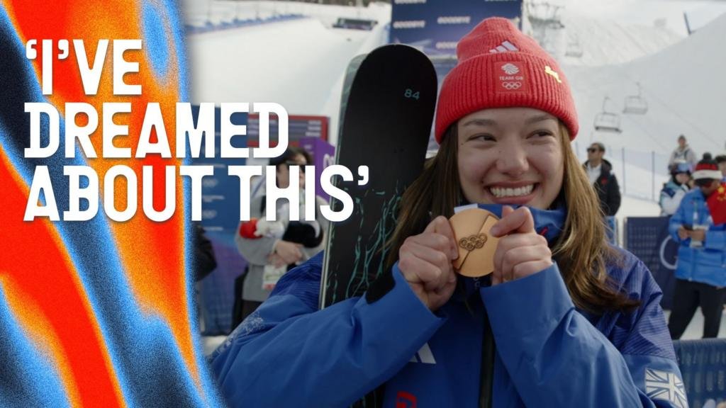 'I'm so happy!' – GB's Atkin delighted with halfpipe bronze medal