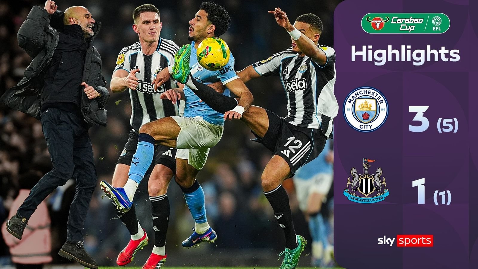 Holders Newcastle crash out as Man City ease into Carabao Cup final