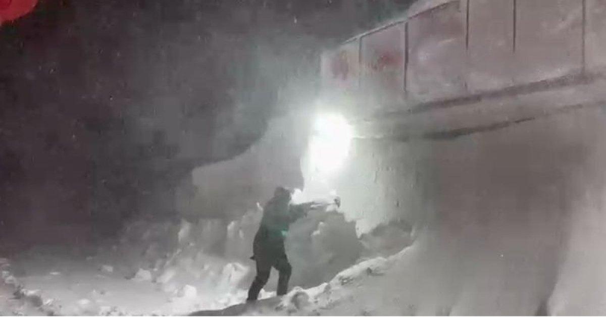 Erciyes Dağı’nda kar kalınlığı 3 metreye ulaştı