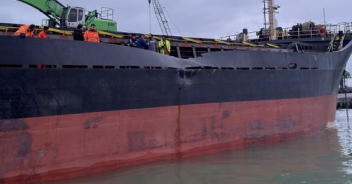 Bartın Limanı’nda 2 kuru yük gemisi çarpıştı