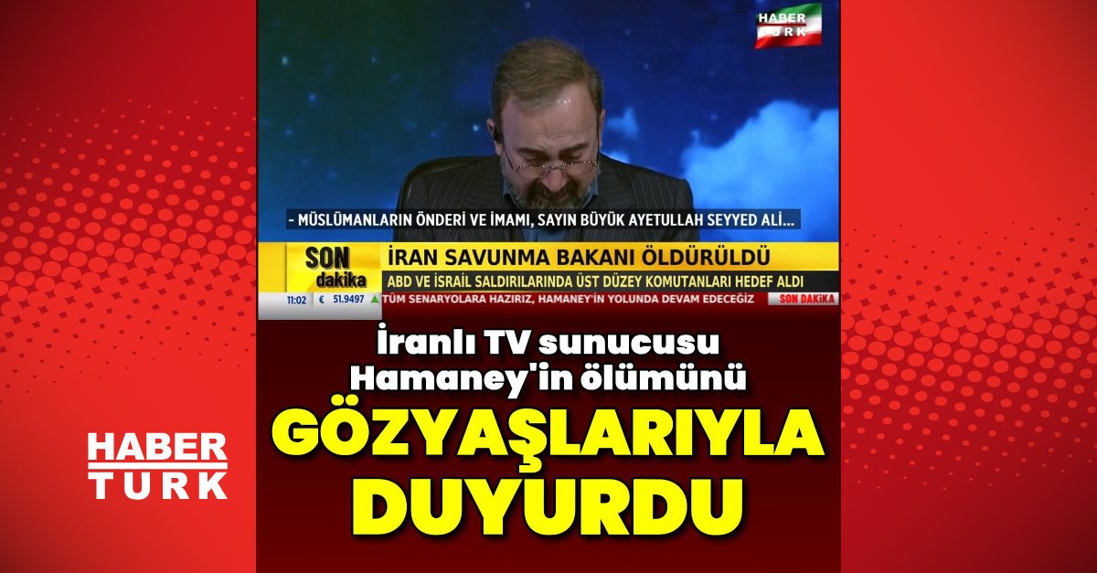 Hamaney'in ölümünü gözyaşlarıyla duyurdu