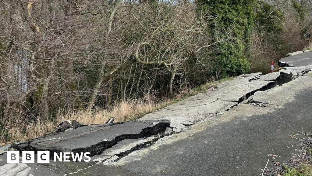Villagers fear collapsing road will never reopen