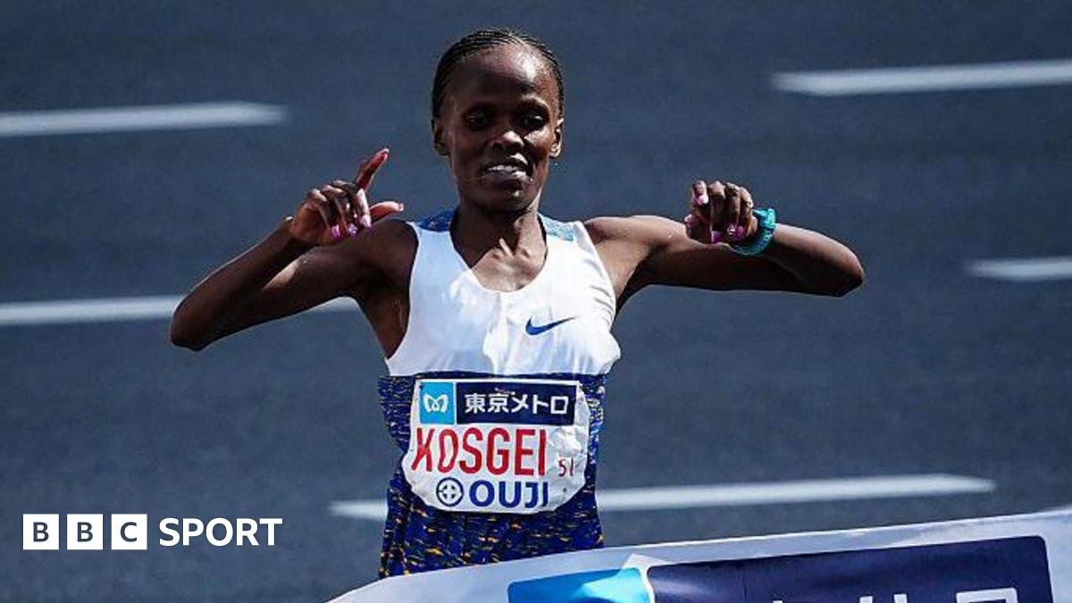 Tokyo Marathon: Brigid Kosgei wins race in record time